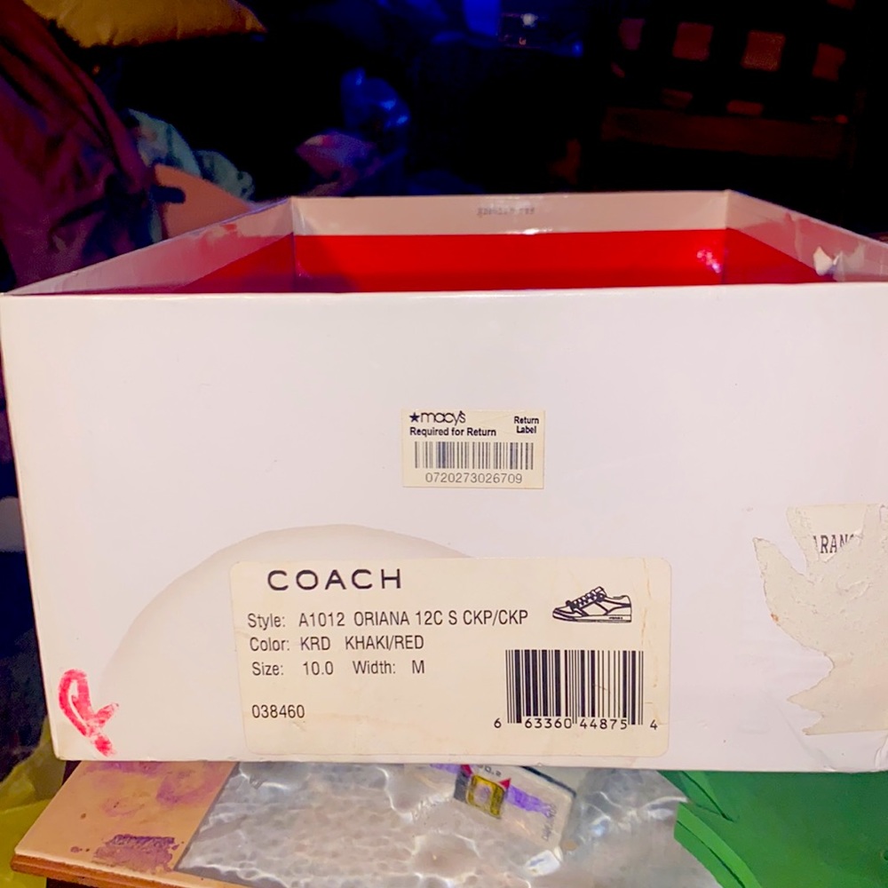 COACH 
RARE Oriana Sneaker/Tennis Shoes with Rhinestones and Charms. - Picture 5 of 6